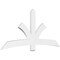 Ekena Millwork Davenport Architectural Grade PVC Gable Bracket, 84"W x 38 1/2"H x 2"D x 6"F, 11/12 Pitch GBP084X39X0206DAV00 - alternate 1